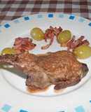 Codornices en salsa cazadora