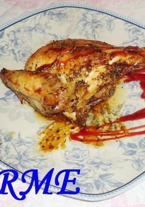 Una foto de Pechugas de pollo al horno con hierbas aromáticas