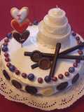 Tarta de cumpleaños a la moda 