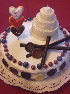 Una foto de Tarta de cumpleaños a la moda
