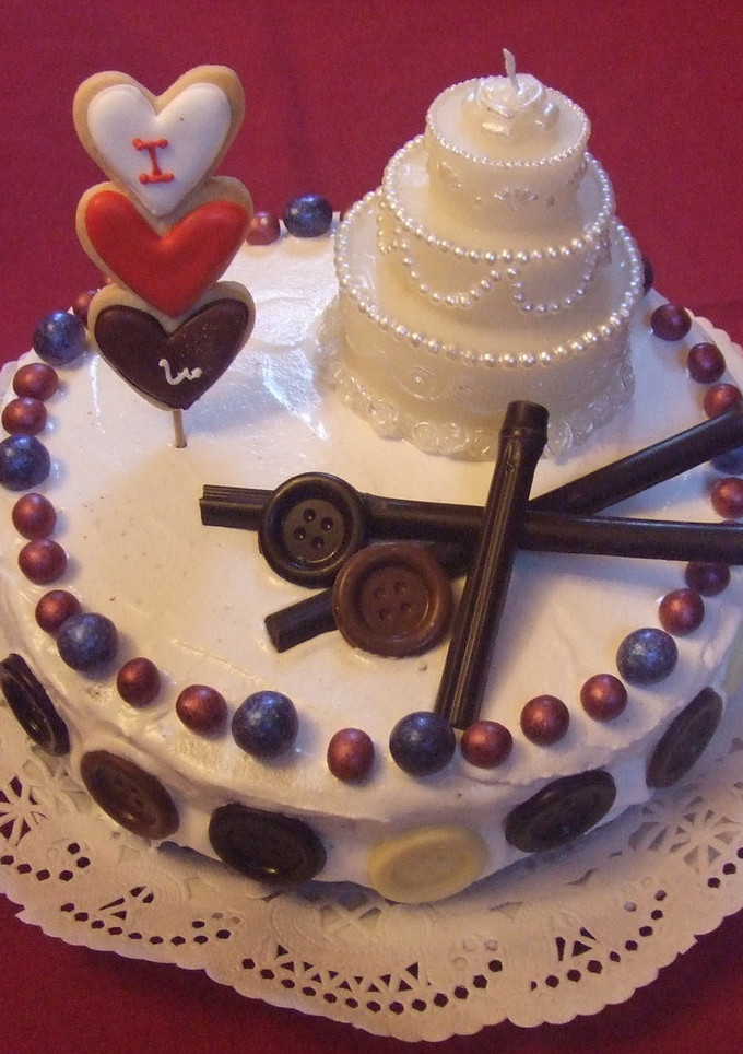 Una foto de Tarta de cumpleaños a la moda 