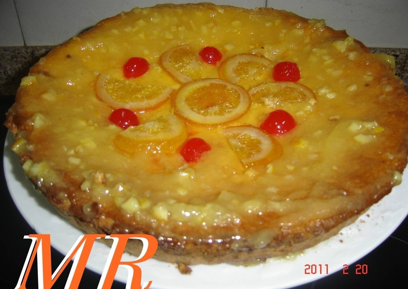 Tarta de queso a la naranja<br />