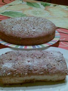 Una foto de Bizcocho con nueces y pasas