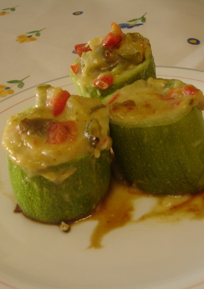 Una foto de Calabacines rellenos del Chef