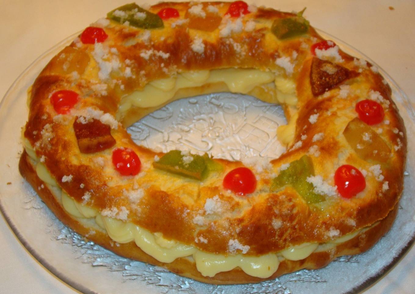 Roscón de reyes relleno<br />