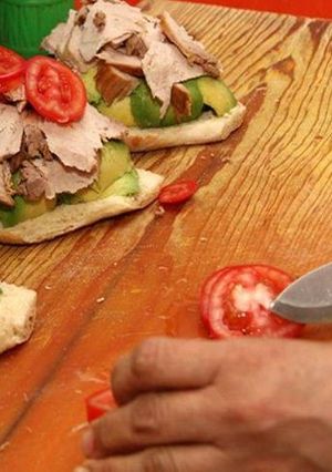 A picture of Lagunero-Style Pork Sandwiches (Tortas "Lonches" Laguneros).