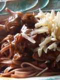 Ragú de corzo con tallarines