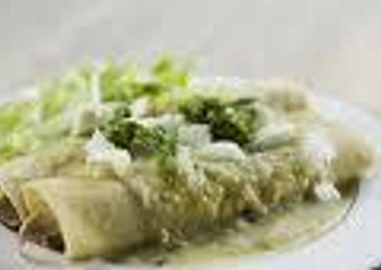 Enchiladas verdes mexicanas