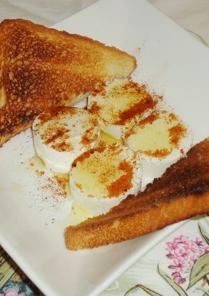 Una foto de Queso de cabra a la gallega