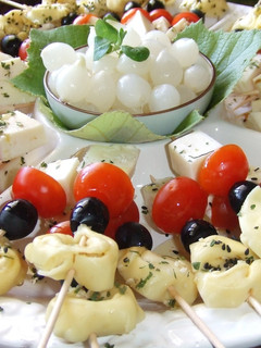 Una foto de Brochetitas de tortellini