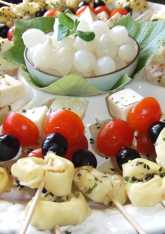 Una foto de Brochetitas de tortellini