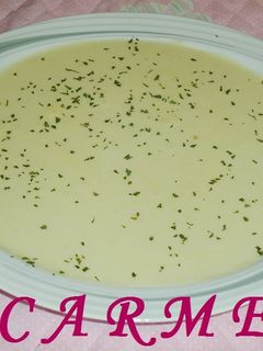 Una foto de Vichyssoise con jerez seco