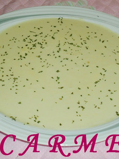 Una foto de Vichyssoise con jerez seco