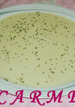 Una foto de Vichyssoise con jerez seco