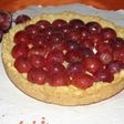 Tarta de uvas y vino moscatel