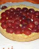 Tarta de uvas y vino moscatel