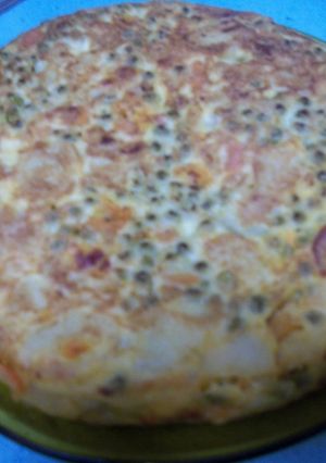 Una foto de Tortilla de patata con verduras Eva