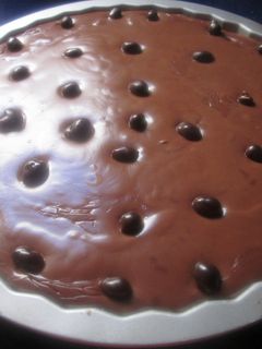 Una foto de Cuajada de chocolate y conguitos
