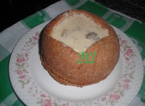 Una foto de Bread bowl ( pan para sopa)