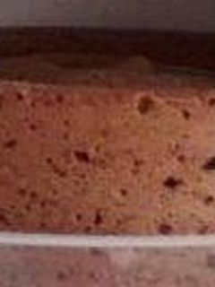 Una foto de Soufflé frío de chocolate