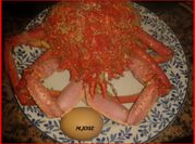 Una foto de centolla al horno