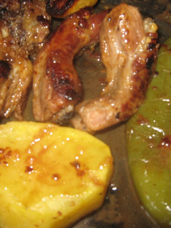 Una foto de Asado de costillas y pimientos