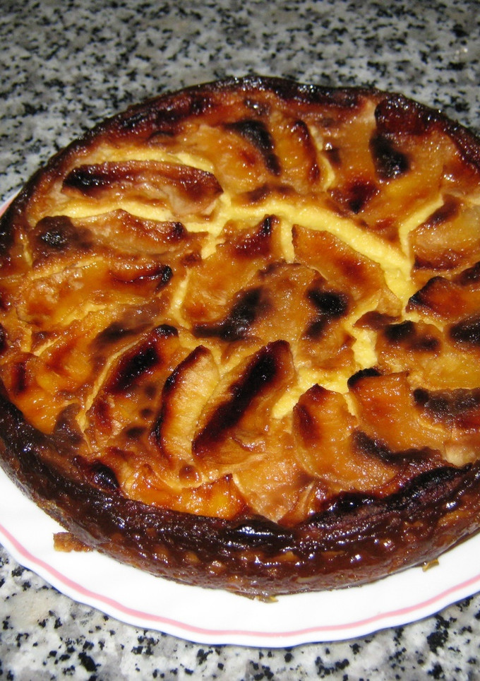 Una foto de Tarta de mascarpone y manzana
