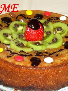 Una foto de Tarta de almendras y Nescafé
