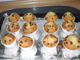 Muffins con perlitas de chocolate