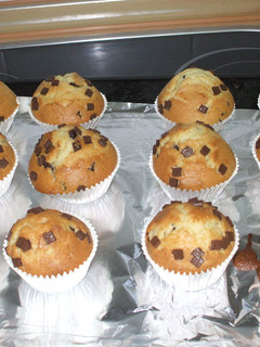 Una foto de Muffins con perlitas de chocolate