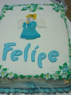 Una foto de Torta bautismo Felipe