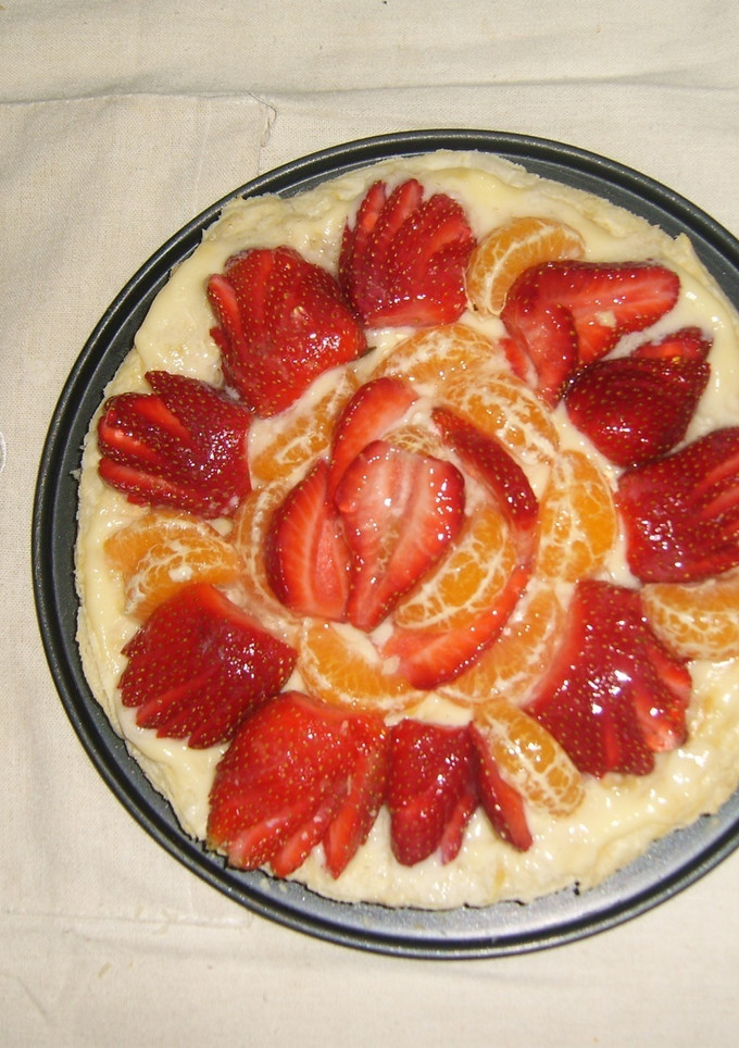 Una foto de Tarta de frutas en hojaldre