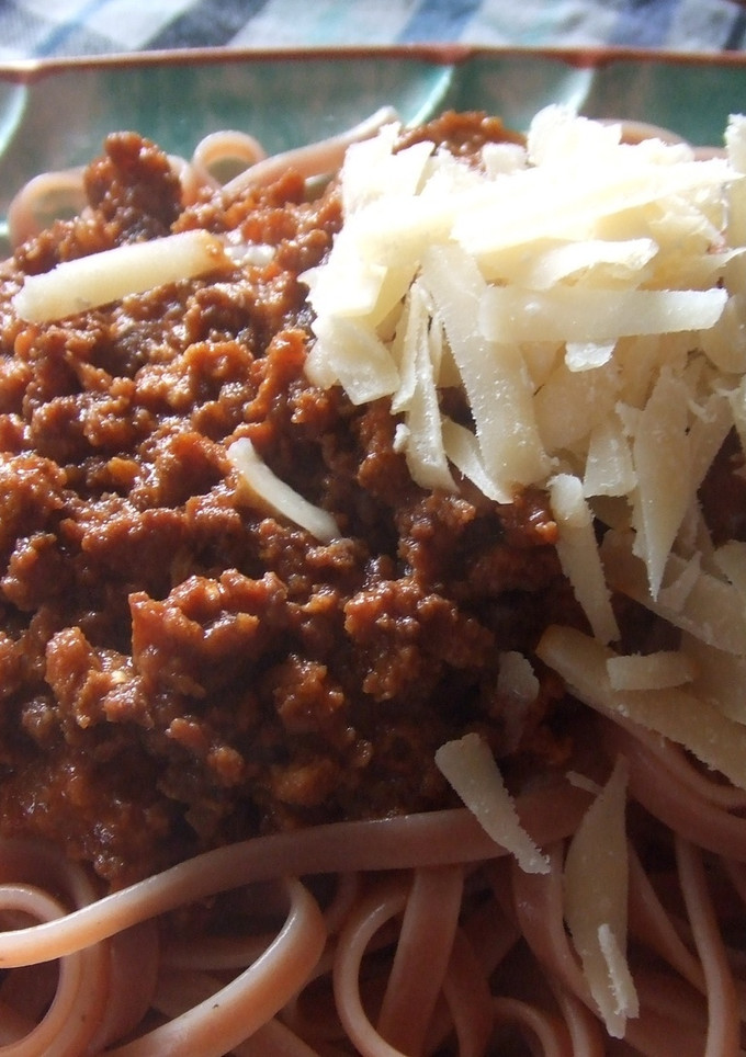 Una foto de Bolognesa de liebre con pasta