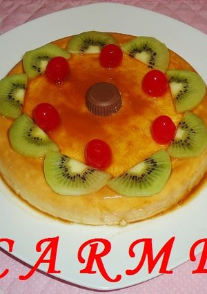 Una foto de Pastel fresco de mascarpone y piña