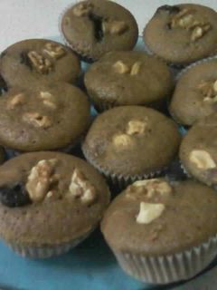 Una foto de Muffins de azúcar negra con chocolate