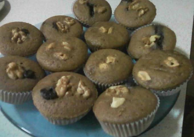 Foto principal de Muffins de azúcar negra con chocolate