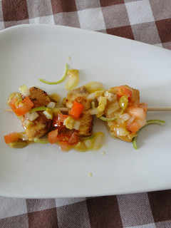 Una foto de Brochetas de pez espada