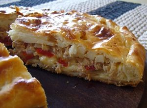 Una foto de Tarta de atún y palmitos