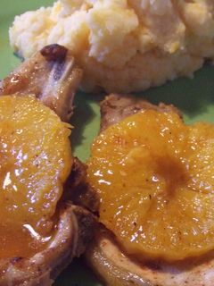 Una foto de Chuletas de cerdo al cointreau