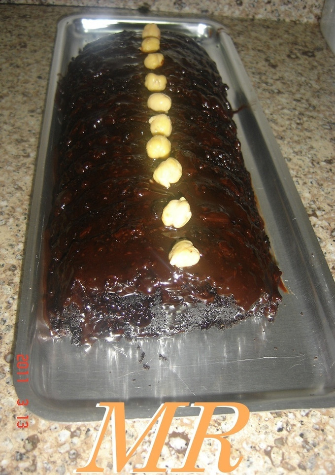 Una foto de Bizcocho de chocolate y garbanzos
