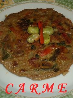 Una foto de Tortilla jardinera
