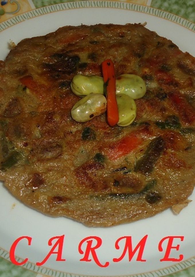 Una foto de Tortilla jardinera