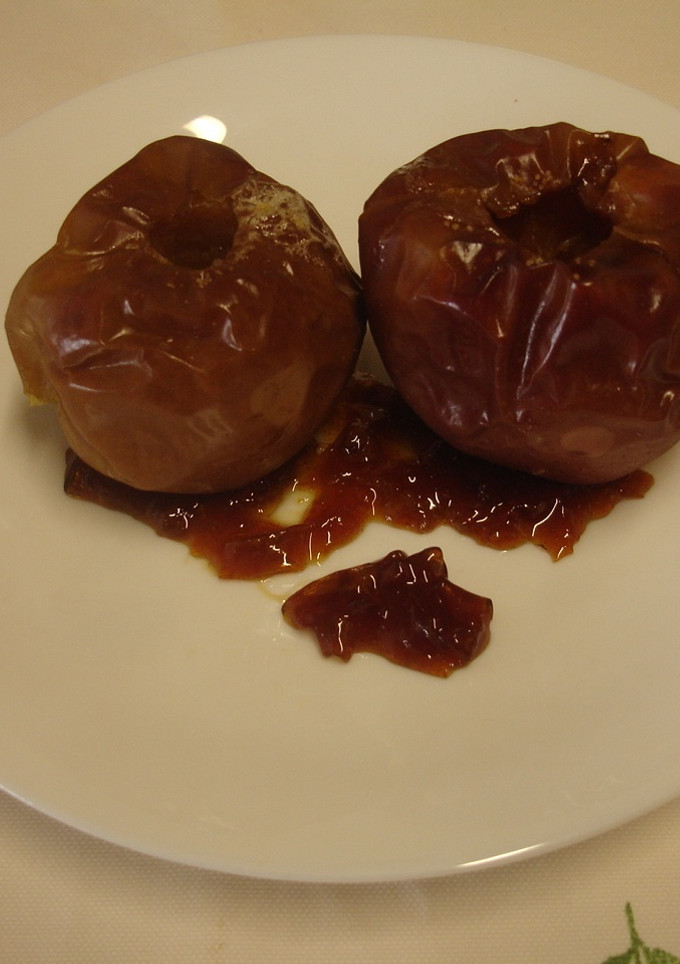 Una foto de Manzanas al horno con mistela