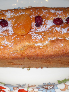 Una foto de Cake de melocotón en almíbar