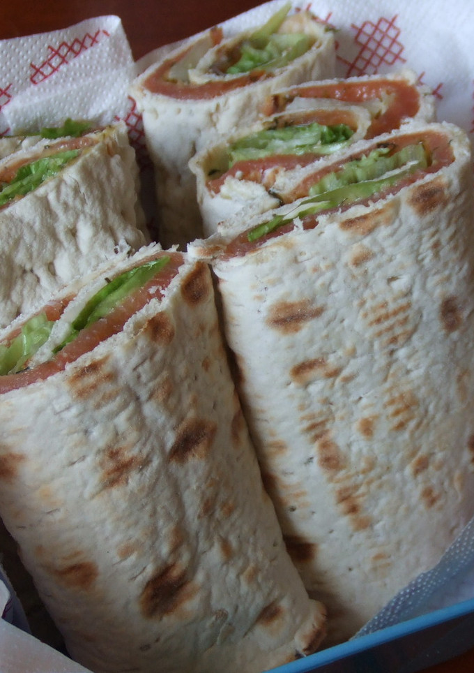 Una foto de Wraps rellenos de pavo
