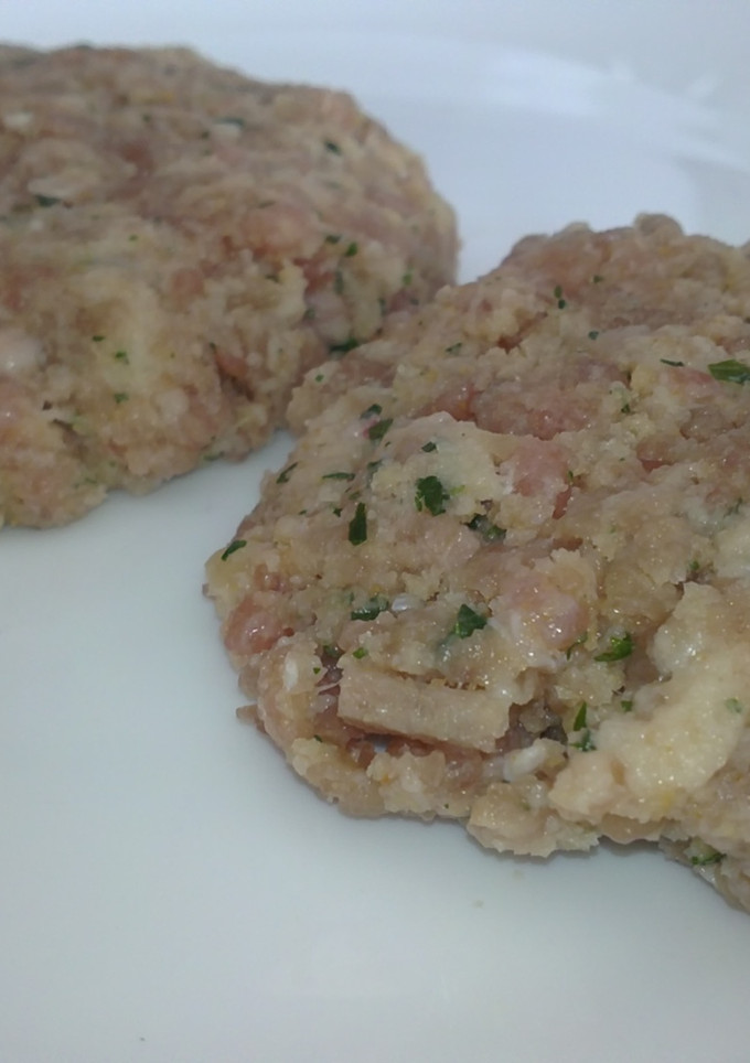 Una foto de Hamburguesas caseras de cerdo y ternera