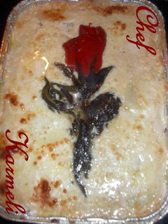 Una foto de Rosa de chiles poblanos con patatas al quesillo