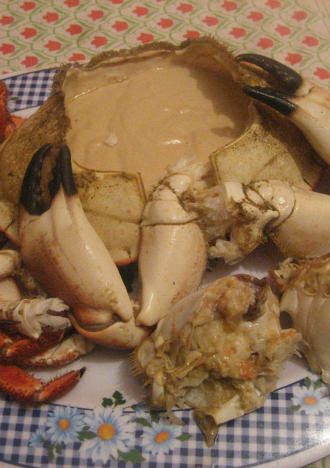 Una foto de Buey de mar relleno