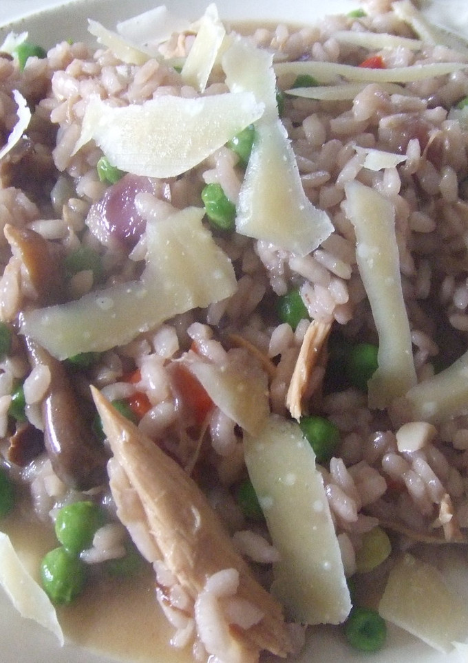 Una foto de Rissotto de gallina
