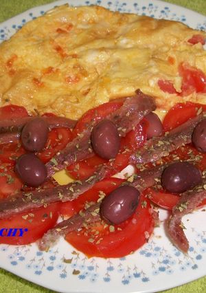 Una foto de Tortilla de anchoas